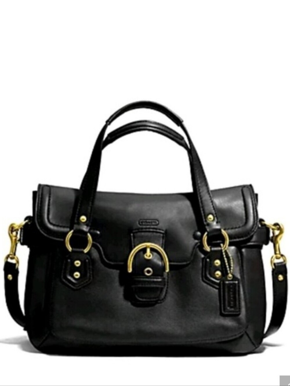 COACH F27231 CAMPBELL Eva LEATHER FLAP SATCHEL